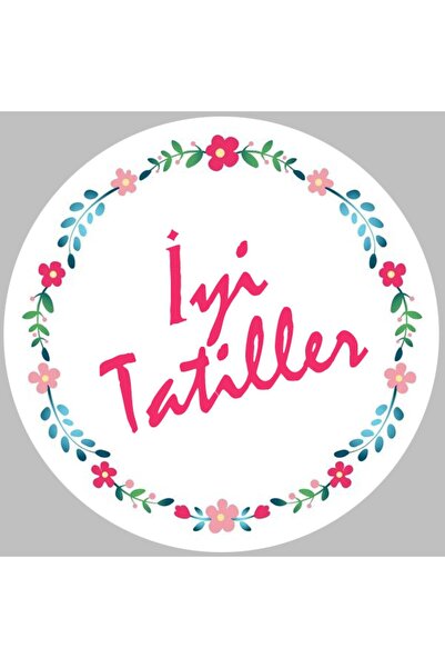 KanvasSepeti Autocolant pentru caiet de școală cu scris de sărbători bune (4x...