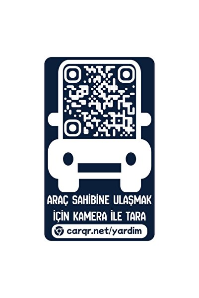 Akıllı Karekod Araç Park Numaratörü - Gizlilik Korumalı Yeni Nesil İletişim Kartı