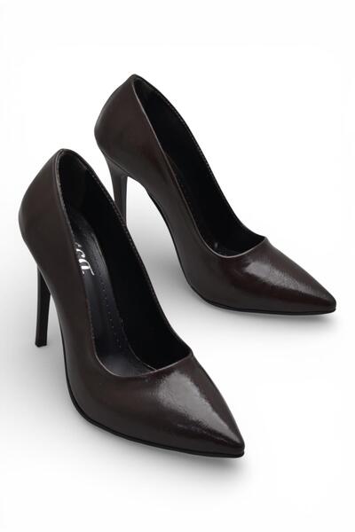 ISPARTALILAR 803 Stiletto Women's High Heel Shoes 10.5 cm Thin Heel Evening D...