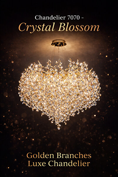 qwell Modern crystal chandelier and white snow