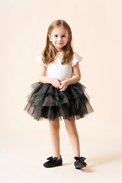 Banamio Fusta tutu cu mai multe straturi din tul cu sclipici Lilly