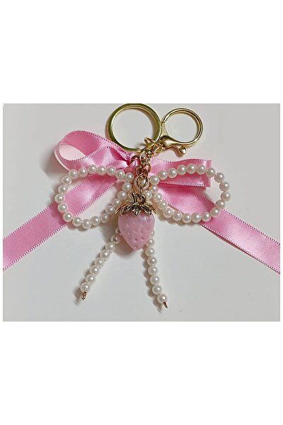 Serashine حلية حقيبة على شكل فيونكة وسلسلة مفاتيح