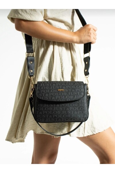 eflanmoda Geantă de mână și de umăr pentru femei Just Polo cu 3 compartimente...