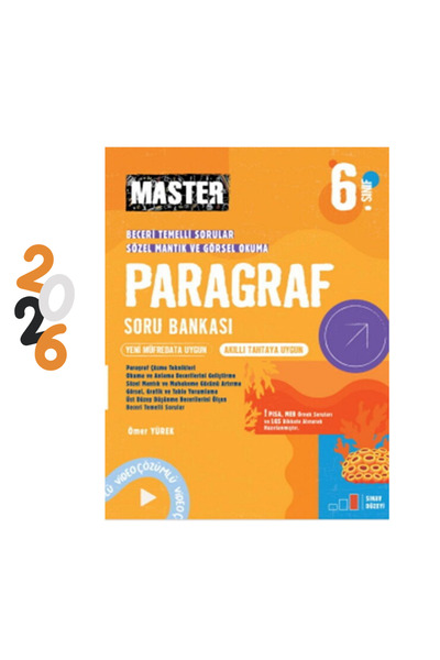 İntro Yayınları Okyanus Yayınları 6. Sınıf Master Paragraf Soru Bankası