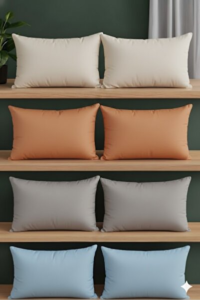 SADEN HOME Cotton Solid Color Pillowcase, 8Pcs 4 Colors