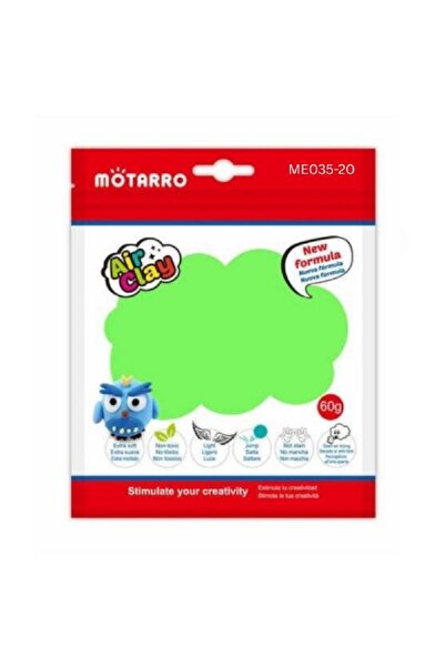 MOTARRO طين تشكيل يجف في الهواء 60 غرام ME035-20، طين تشكيل ناعم وغير سام للأ...