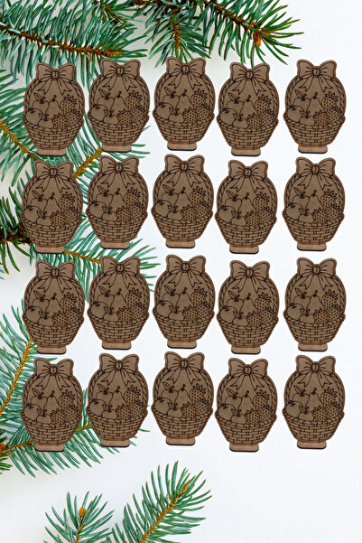 Şirin Lazer 20 ADET BOYANABİLİR STANDLI MEYVE SEPETİ DEKORATİF ANA OKULU ETKİ...