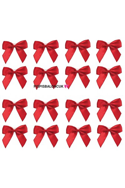 PISPISBALONCUK 50 adet kırmızı hazır fiyonk Nikah Şekeri Süsü düğün nişan çey...