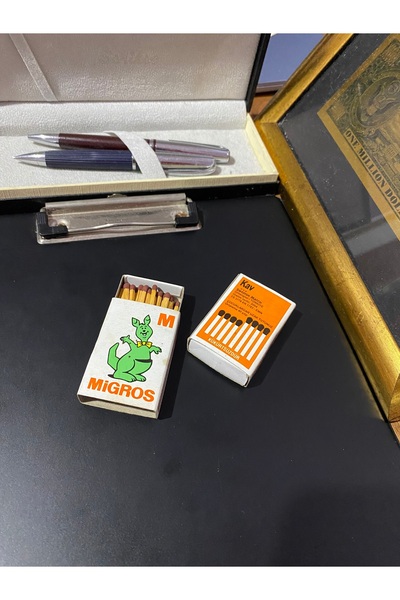 Kav Vintage Migros Kanguru Kibrit Kutusu - Koleksiyonluk Nostalji Parçası