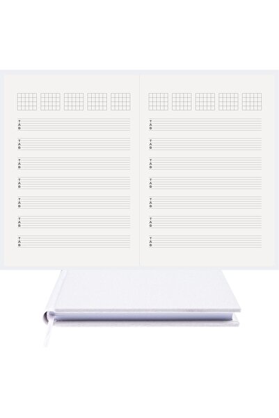 BİDEFTER Guitar Note Book Left, with Tab Key + Tuned - 100% Handmade, 2026 Co...