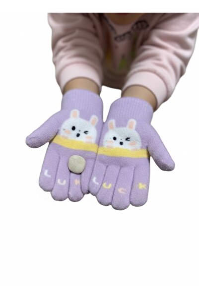 Kitti 3-6 Yaş Kız Çocuk Örme Eldiven