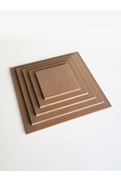 Ahşap Ham Mdf, Boyanabilir, 5 Boy, 10 mm Kalınlık, Düz Kare Pano