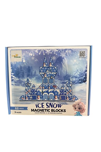 G-TUĞ OUTLET Kış Temalı Manyetik Oyuncak Manyetik Blok Seti Stem Oyuncak 68 P...