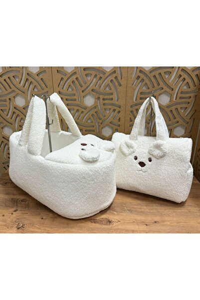 İLALKİDS Plush Model Baby Carrying Bag with Teddy Bear Baby Care Mother Bag