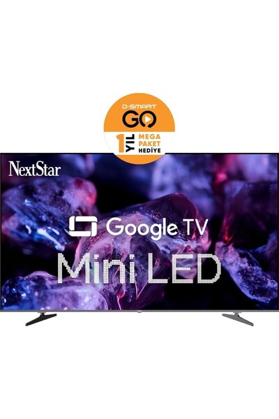 Nextstar YE-55IDG11 4K Ultra HD 55" 140 Ekran Uydu Alıcılı Google Smart Mini ...