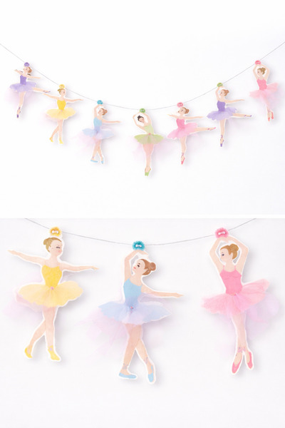 Partifabrik Ballerina Themed Wall Decoration in Macaron Colors