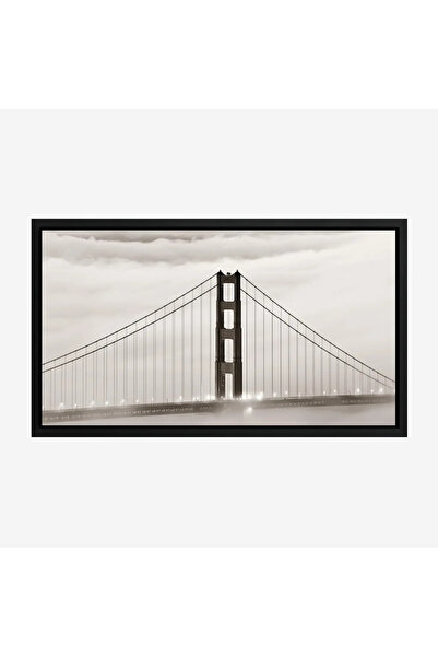Tajridhome Bridge painting - Metal structure - Foggy sky - Serene - Modern ar...