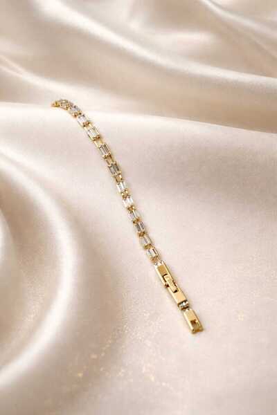 sheenez XUPING JEWELRY Zirkon Taşlı İkili Su Yolu Bileklik