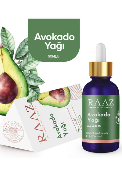 RAAZ Avokado yağı Soğuk Sıkım Saf 50 ml