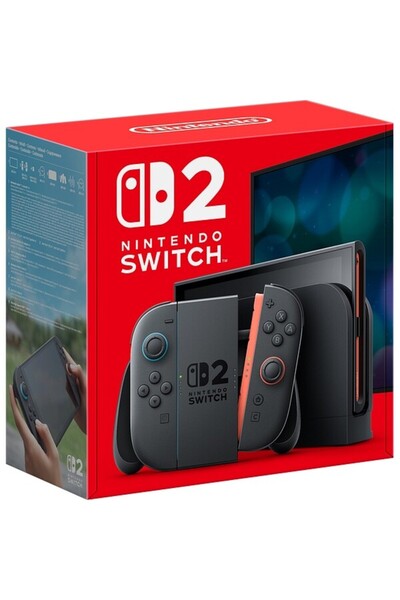 Nintendo Consolă Switch 2, Joy-Con Roșu deschis/Albastru deschis