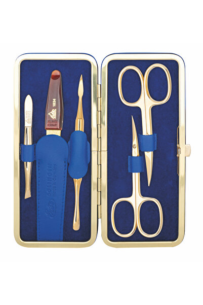 Solingen Erbe Altın Kaplama Tırnak-Nanikür ve Kütikül Makası Seti 5 parça-9966