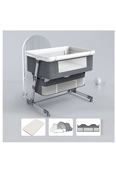 LAOBAN Baby Bedside Sleeper, Baby Bed Attached to Parents Bed for Infant Newb...
