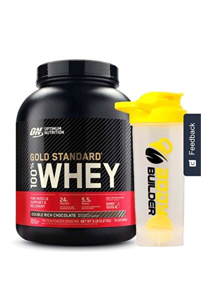 ON Gold Standard 100% Whey Protein Powder, Double Rich Chocolate Flavor, 5 lbs