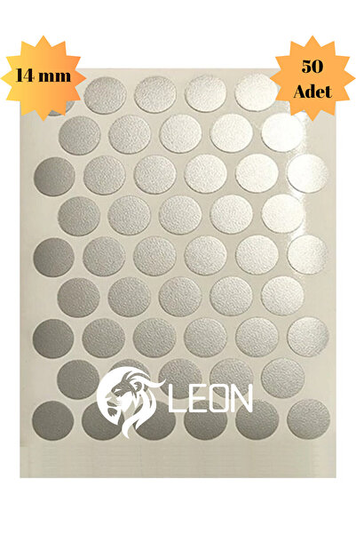 Mobilyap Leon Yapışkanlı Vida Tapası Tıpası Vida Kapatıcı Kapağı (50 Adet) Me...