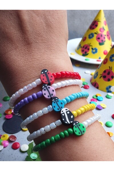 Amabel Jewelerys Karne, Bayram, Birthday Gift 5-Piece Children's Bracelet Set...