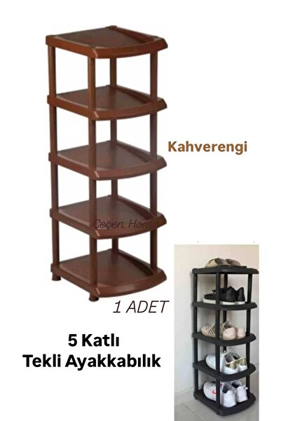 ÇEÇEN HOME 5 Katlı Plastik Tekli Ayakkabılık Ayakkabı Düzenleyici ÖLÇÜLERİ=80...