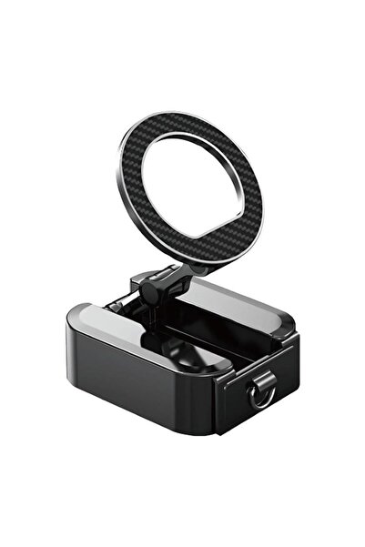 iSNUP Foldable magnetic phone holder with grab ring and horizontal position s...