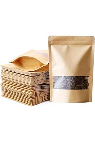 ecv Craft Bags with Transparent Window, 60 Pieces, Multi-Purpose Zip Closure ...