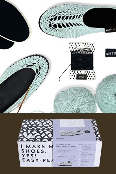 Schachenmayr Kit pentru sandale Botties (Kit de broderie pentru sandale DIY)