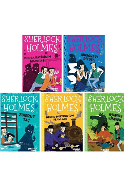The Kitap Sherlock Holmes Seti (5 Kitap Takım) - Sir Arthur Conan Doyle
