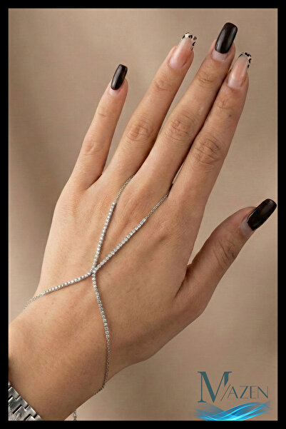 MAZEN Suyolu Şahmeran Bracelet |   Zircon Stone |   Gold Color Women's Jewelr...