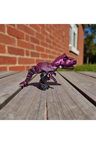 3D TASARIM Kendine Özgü Renk Tasarımıyla Dinozor Figürü