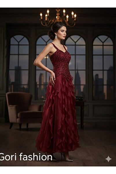 GORI FASHION Elegant evening dress, Jazar style, shimmering