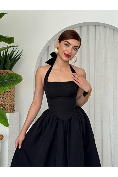 BY BASAK collection Fedra Midi Elbise