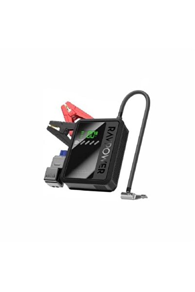 RavPower Car Battery Starter with Air Pump - Black