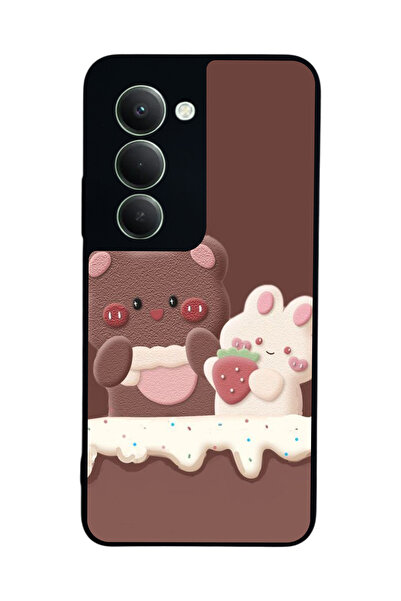 Aksel Kılıf متوافق مع هاتف Xiaomi Redmi 15 5G مطبوع، أسود غير لامع، سيليكون ن...