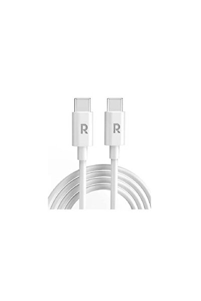 RavPower كابل من النوع C إلى النوع C، 60 واط، طوله متر واحد - أبيض