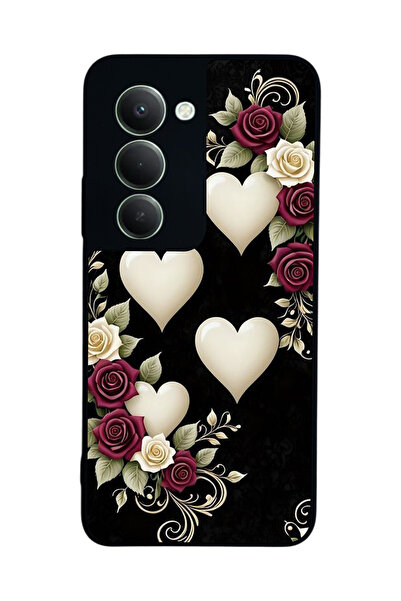 Aksel Kılıf متوافق مع هاتف Xiaomi Redmi 15 5G مطبوع، أسود غير لامع، سيليكون ن...