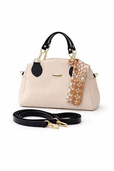 Satuna Geantă de mână și de umăr elegantă pentru femei cu detaliu de lanț