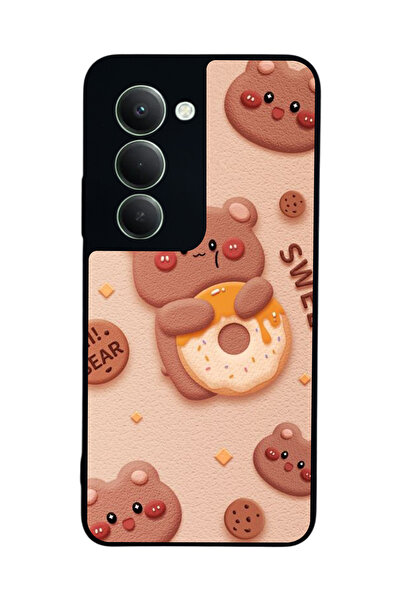 Aksel Kılıf متوافق مع هاتف Xiaomi Redmi 15 5G مطبوع، أسود غير لامع، سيليكون ن...