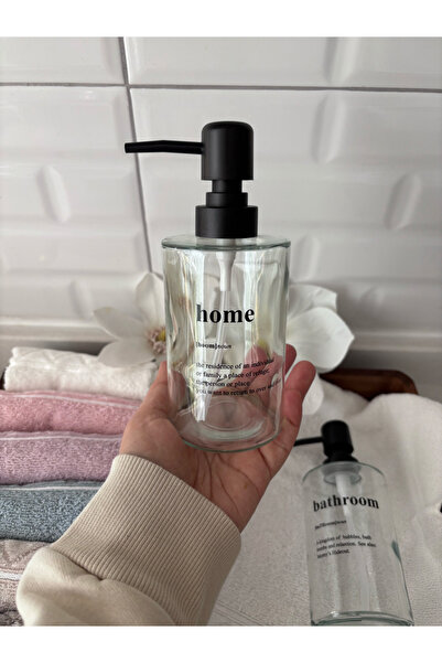 fafa home Şeffaf Tekli Sıvı Sabunluk 'Home'