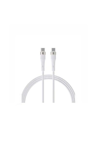 RavPower كابل سيليكون من النوع C إلى النوع C، 60 واط، 1.2 متر - أبيض