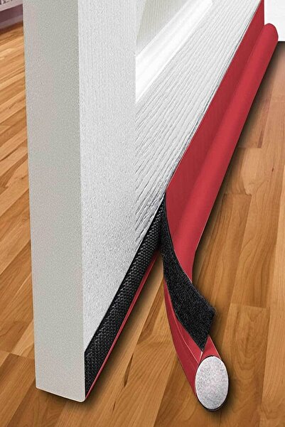 RevuBaby Burete de lux anti-vânt sub ușă 90 cm roșu