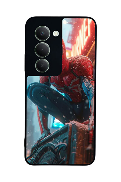 Aksel Kılıf متوافق مع هاتف Xiaomi Redmi 15 5G مطبوع، أسود غير لامع، سيليكون ن...