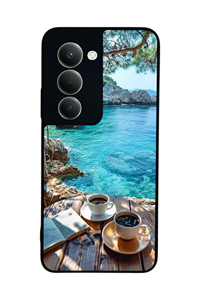 Aksel Kılıf متوافق مع هاتف Xiaomi Redmi 15 5G مطبوع، أسود غير لامع، سيليكون ن...