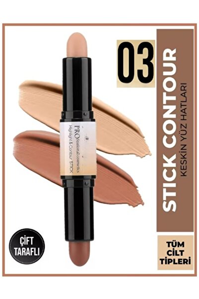 SİBELA BEAUTY GÜZEL GÖRMEK GÜZEL DÜŞÜNDÜRÜR Highlight Contour Stick, Çift Tar...